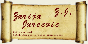 Zarija Jurčević vizit kartica